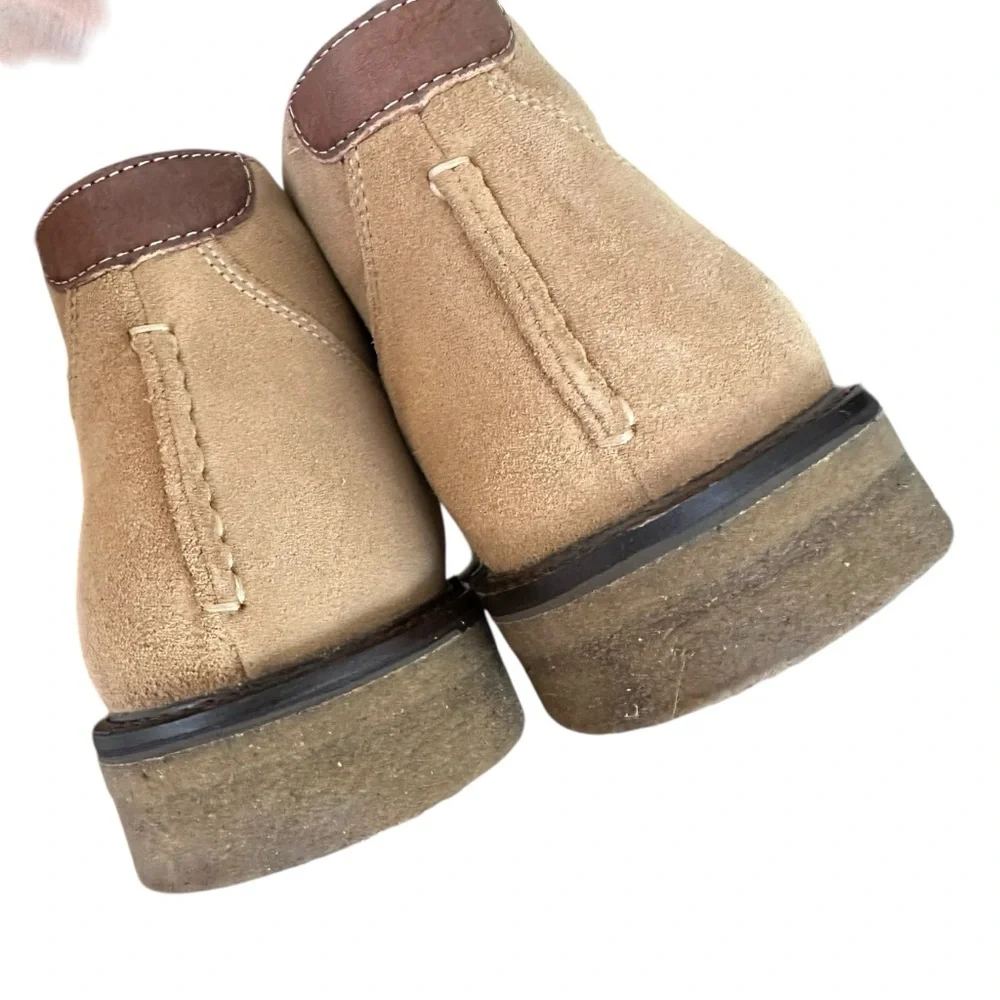 JOHNSTON & MURPHY Suede Chukka Boots Tan Desert‎ Men’s 7.5 Quiet Luxury Heritage